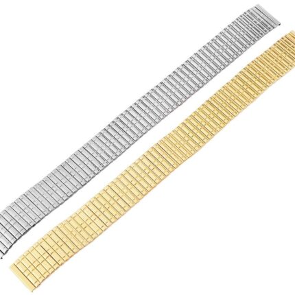 Metall-Zugarmbänder, silber- und goldfarben, VE 12, 14 mm