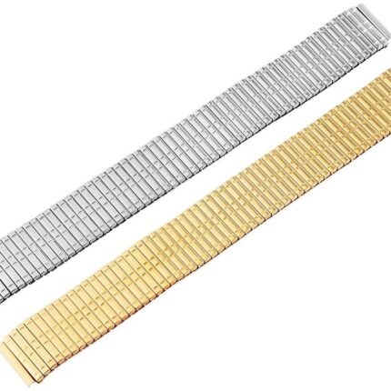 Metall-Zugarmbänder, silber- und goldfarben, VE 12, 16 mm