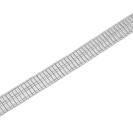 Metall-Zugarmbänder, silberfarben, VE 12, 14 mm