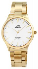 Q&Q Superior Herrenarmbanduhr, Edelstahl, Saphirglas, 5 bar