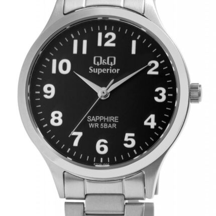 Q&Q Superior Damenarmbanduhr, Edelstahl, Saphirglas, 5 bar