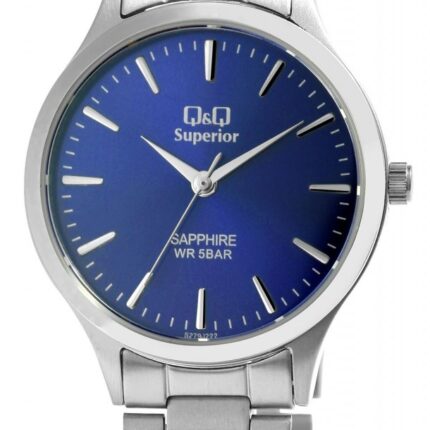 Q&Q Superior Damenarmbanduhr, Edelstahl, Saphirglas, 5 bar