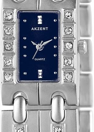 Akzent Damenuhr mit Metallarmband