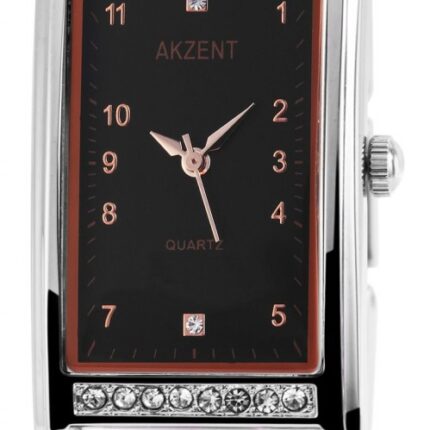 Akzent Damenuhr mit Metallarmband