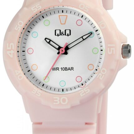 Q&Q Pink Silicon Band Watch 10ATM (Women's) V07A-001VY