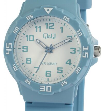 Q&Q Blue Silicon Band Watch 10ATM (Women's) V07A-008VY