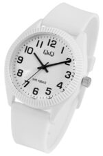 Q&Q Unisexuhr mit Silikonarmband, 10 Bar, weiß - Image 4