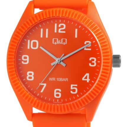 Q&Q Silicon Band Watch Orange 10ATM (Unisex)