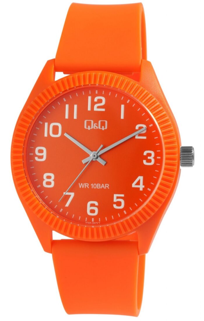 Q&Q Unisexuhr mit Silikonarmband, 10 Bar, weiß - Image 13