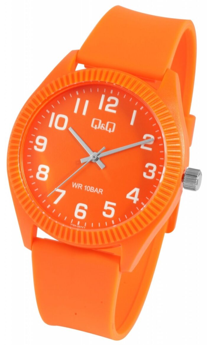 Q&Q Unisexuhr mit Silikonarmband, 10 Bar, weiß - Image 16