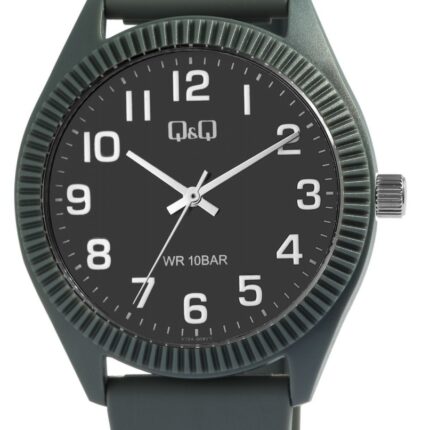 Q&Q Silicon Band Watch Gray 10ATM (Unisex) V12A-008VY