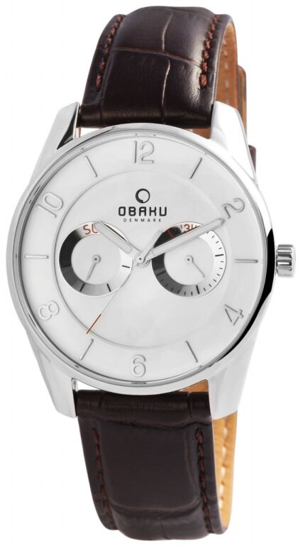 Obaku Herrenuhr mit Echt Lederband, UVP 176,10 €