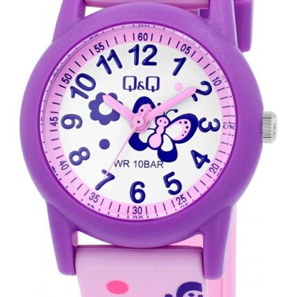 Q&Q "Butterfly" Silicon Band Watch 10ATM (Kids') V22A-009VY