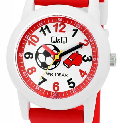 Q&Q "Football" Silicon Band Watch 10ATM (Kids') V22A-010VY