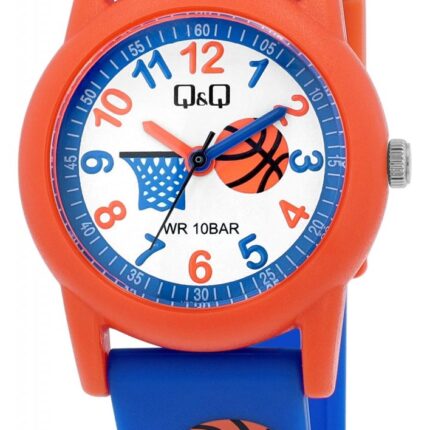 Q&Q "Basketball" Silicon Band Watch 10ATM (Kids') V22A-011VY