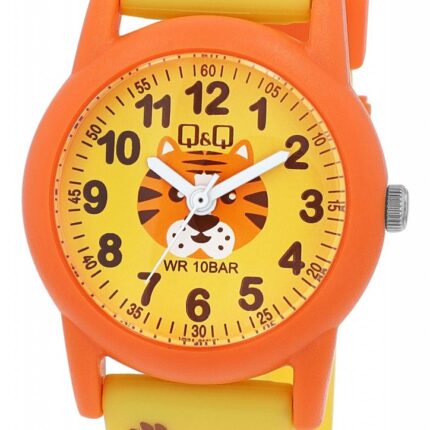 Q&Q "Tiger" Silicon Band Watch 10ATM (Kids') V22A-016VY