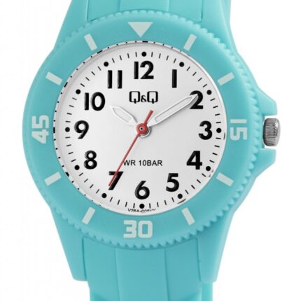 Q&Q Teal Silicon Band Watch 10ATM (Kids') V26A-006VY