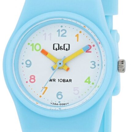 Q&Q Kinderuhr mit Silikonarmband, 10 BAR, blau