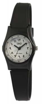 Q&Q Damenuhr mit Silikonarmband, 10 ATM, indisch-arabische Ziffern - Image 4