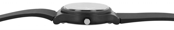Q&Q Herrenuhr mit Silikonarmband, schwarz, 10 Bar - Image 2