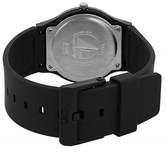 Q&Q Herrenuhr mit Silikonarmband, schwarz, 10 Bar - Image 3