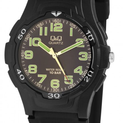 Q&Q Herrenuhr mit Silikonarmband, 10 bar