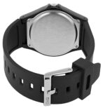 Q&Q Silikonuhr für Herren, 10 ATM, schwarz/goldfarben - Image 3