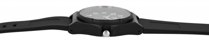 Q&Q Silikonuhr für Herren, 10 ATM, schwarz - Image 2