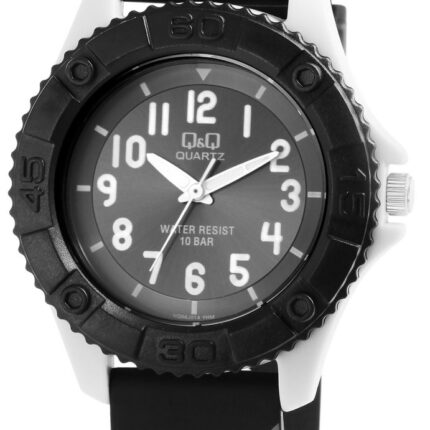 Q&Q Kinderuhr, Kunststoff, Silikonarmband, Weltall, 10 Bar, Ø 35 mm