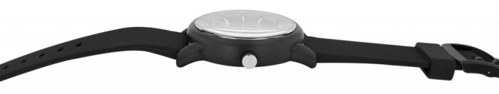 Q&Q Herrenuhr, Kunststoff, Silikonarmband, schwarz, 10 ATM, Ø 42 mm - Image 2