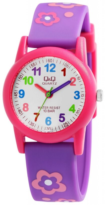 Q&Q Kinderuhr mit Silikonarmband, 10 Bar wasserdicht