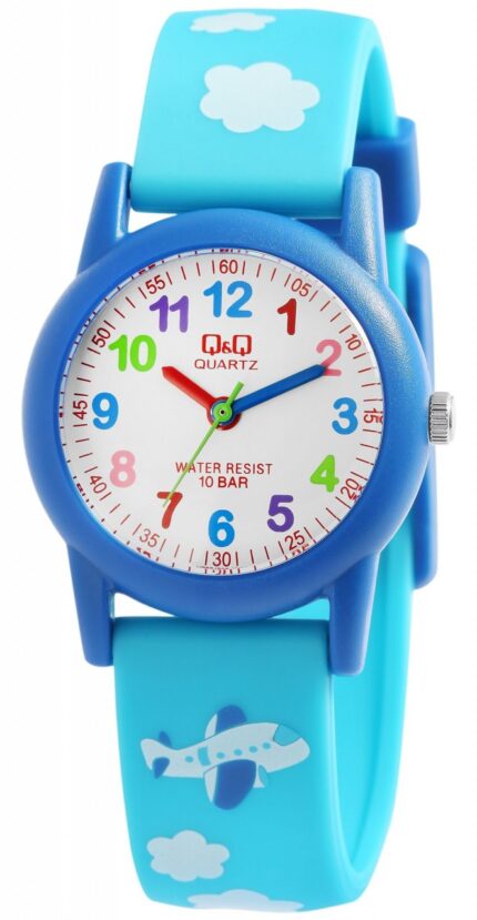 Q&Q Kinderuhr mit Silikonarmband, 10 Bar wasserdicht