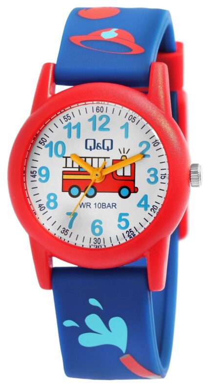 Q&Q Kinderuhr mit Silikonarmband, 10 Bar wasserdicht