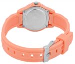 Q&Q Damenuhr, Kunststoff, Silikonarmband, orange, 10 ATM, Ø 30 mm - Image 3