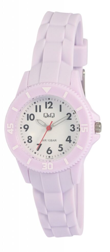 Q&Q Kinderuhr mit Silikonarmband, 10 ATM, lila
