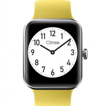 Citrea Smartwatch, gelb/silberfarbig