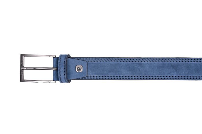 PIERRE CARDIN DOUBLE STITCHING BELT IN GENUINE SUEDE LEATHER - C203 - Image 2