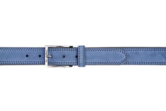 PIERRE CARDIN DOUBLE STITCHING BELT IN GENUINE SUEDE LEATHER - C203 - Image 3