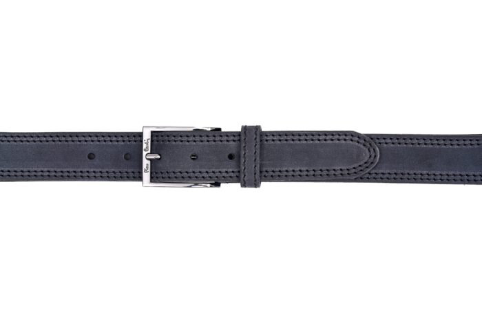 PIERRE CARDIN DOUBLE STITCHING BELT IN GENUINE SUEDE LEATHER - C203 - Image 9