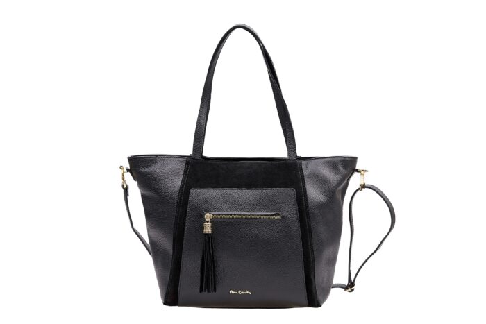 PIERRE CARDIN SHOULDER BAG IN GENUINE LEATHER AND SUEDE - 55106 DOLLARO - Image 3