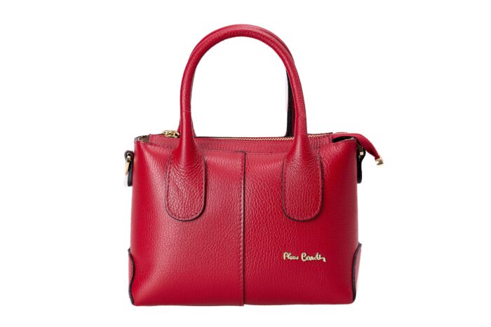 PIERRE CARDIN REAL LEATHER HANDBAG WITH SHOULDER STRAP - 1986 DOLLAR - Image 4