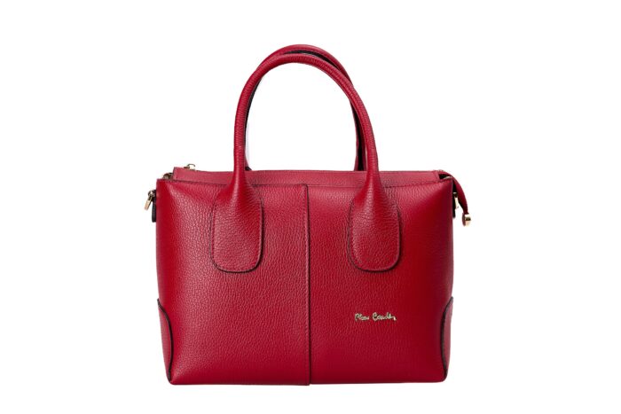 PIERRE CARDIN REAL LEATHER HANDBAG WITH SHOULDER STRAP - 1987 DOLLAR - Image 1
