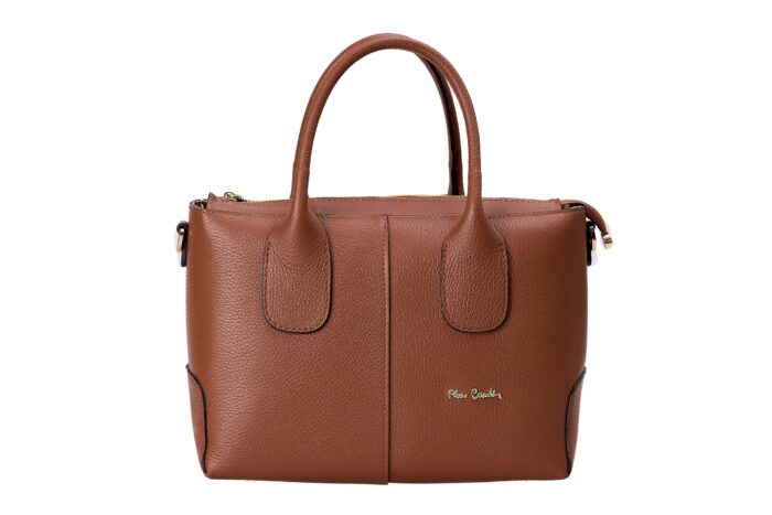 PIERRE CARDIN REAL LEATHER HANDBAG WITH SHOULDER STRAP - 1987 DOLLAR - Image 5