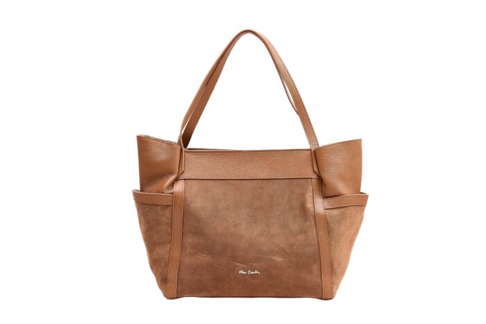 PIERRE CARDIN SHOULDER BAG IN GENUINE LEATHER AND SUEDE - 55101 DOLLARO - Image 4