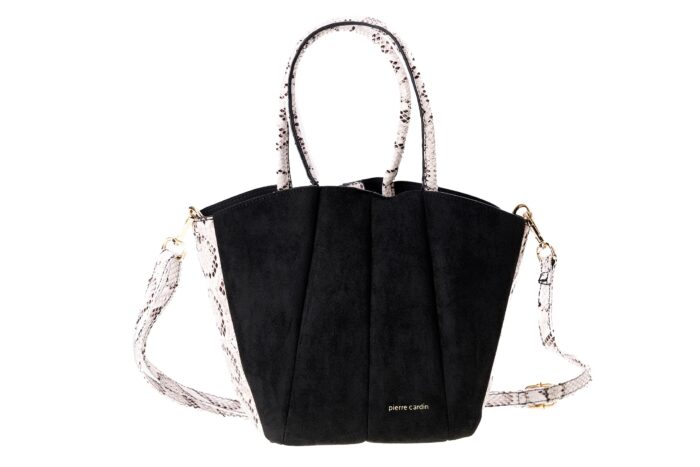 PIERRE CARDIN ECO-LEATHER SUEDE AND PYTHON BAG - MS174 23810 - Image 2