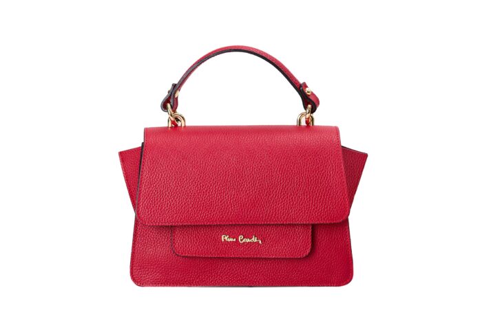 PIERRE CARDIN REAL LEATHER HANDBAG WITH SHOULDER STRAP - 1989 DOLLAR - Image 3
