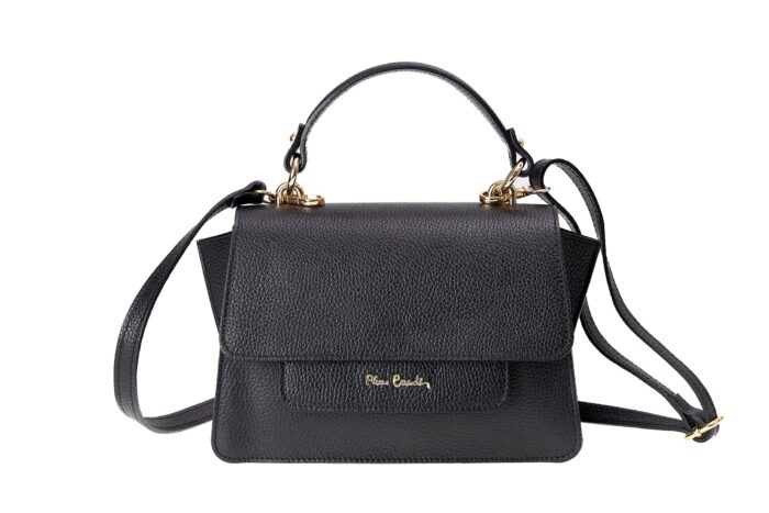 PIERRE CARDIN REAL LEATHER HANDBAG WITH SHOULDER STRAP - 1989 DOLLAR - Image 6