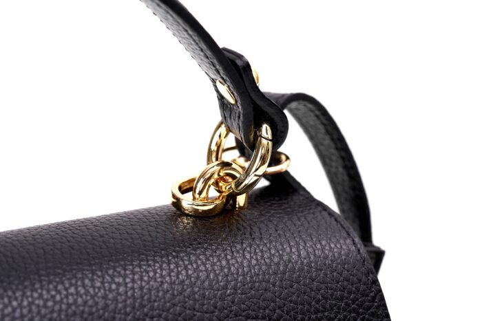 PIERRE CARDIN REAL LEATHER HANDBAG WITH SHOULDER STRAP - 1989 DOLLAR - Image 8