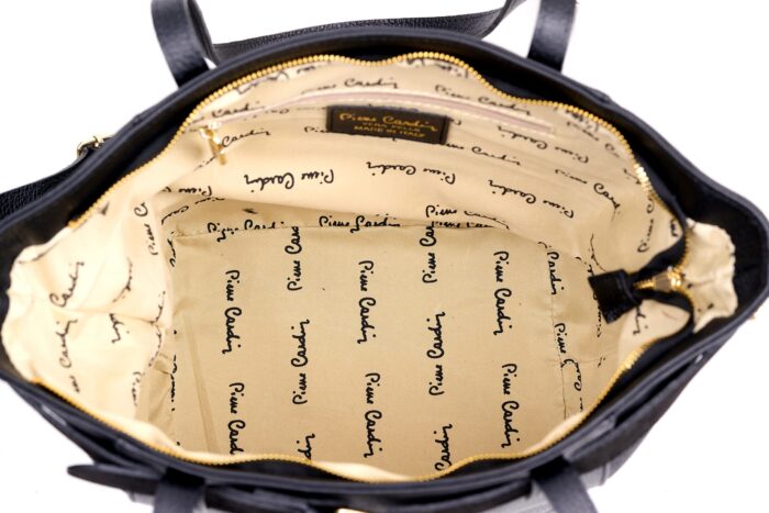 PIERRE CARDIN SHOPPING BAG IN GENUINE LEATHER AND SUEDE - 55104 DOLLARO - Image 9