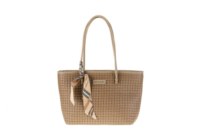 PIERRE CARDIN WOVEN ECO-LEATHER SHOPPING BAG - LONG23 2401 - Image 1
